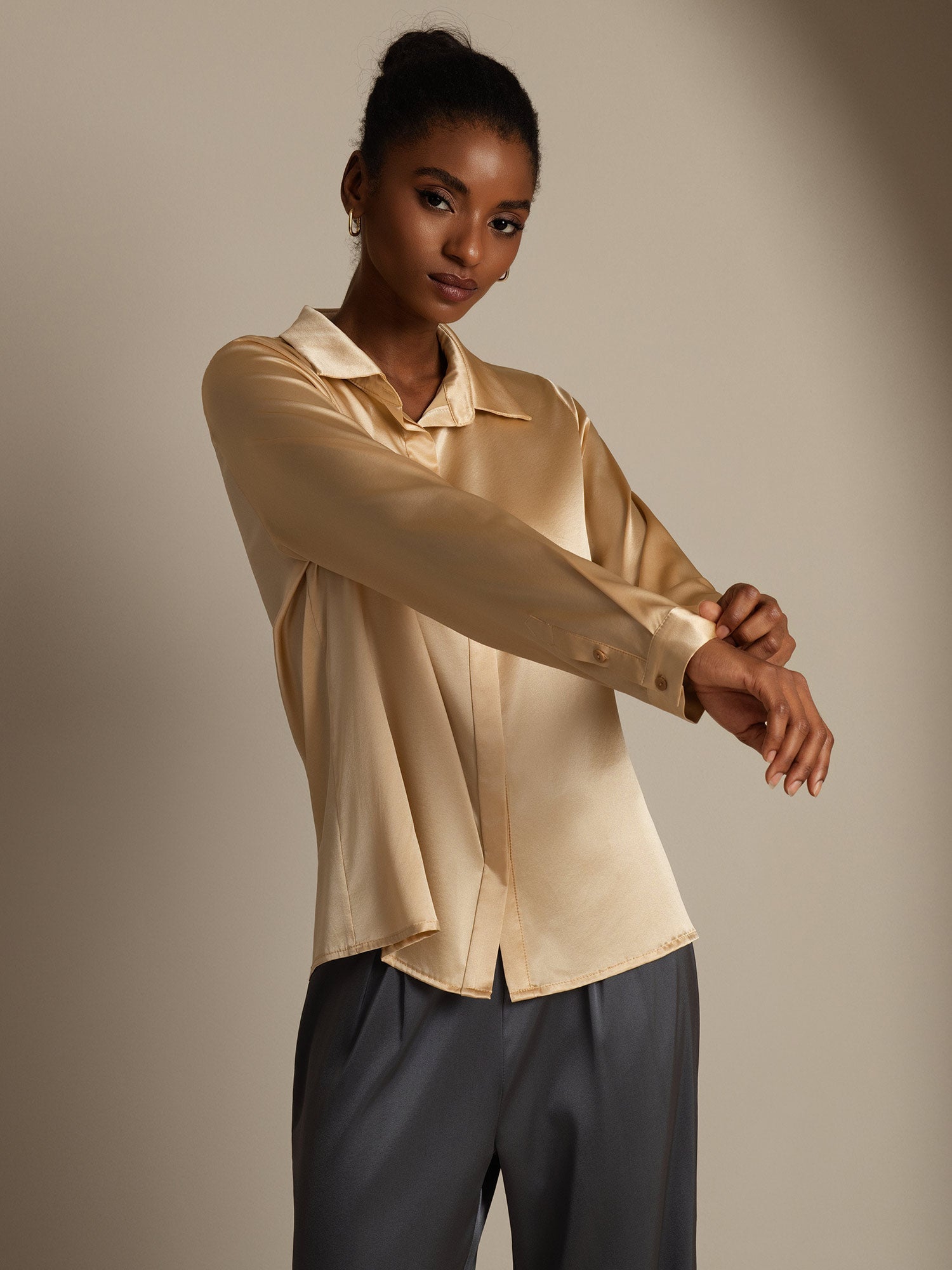 [Samppanja] SilkSilky-FI 19Momme Womens Shirt 005