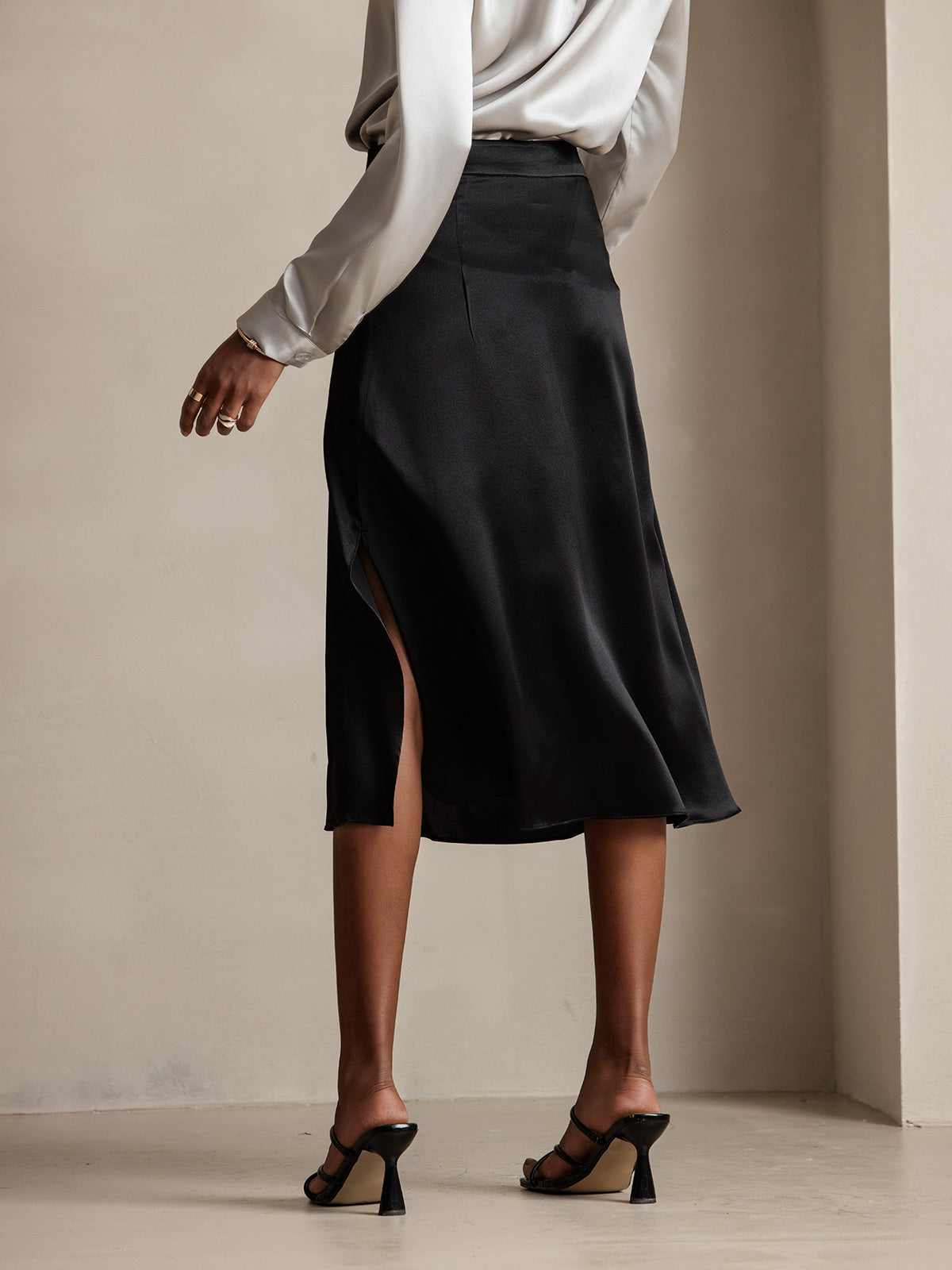 [Musta] SilkSilky-FI 19Momme Skirt 002