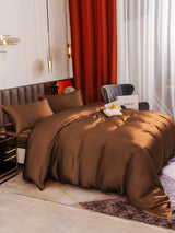 [Kahvi] SilkSilky-FI 19Momme Bedding Set 005