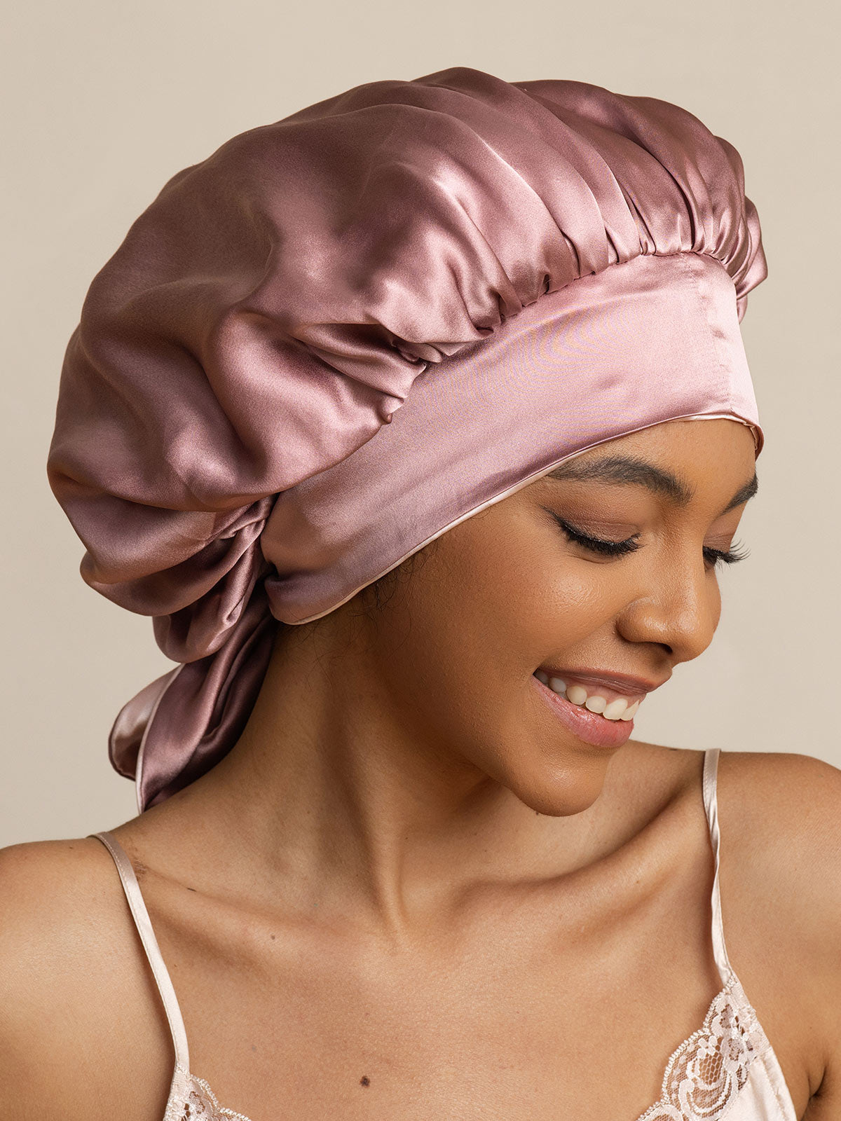 SilkSilky-FI Sleep Cap VaaleanMauve 003