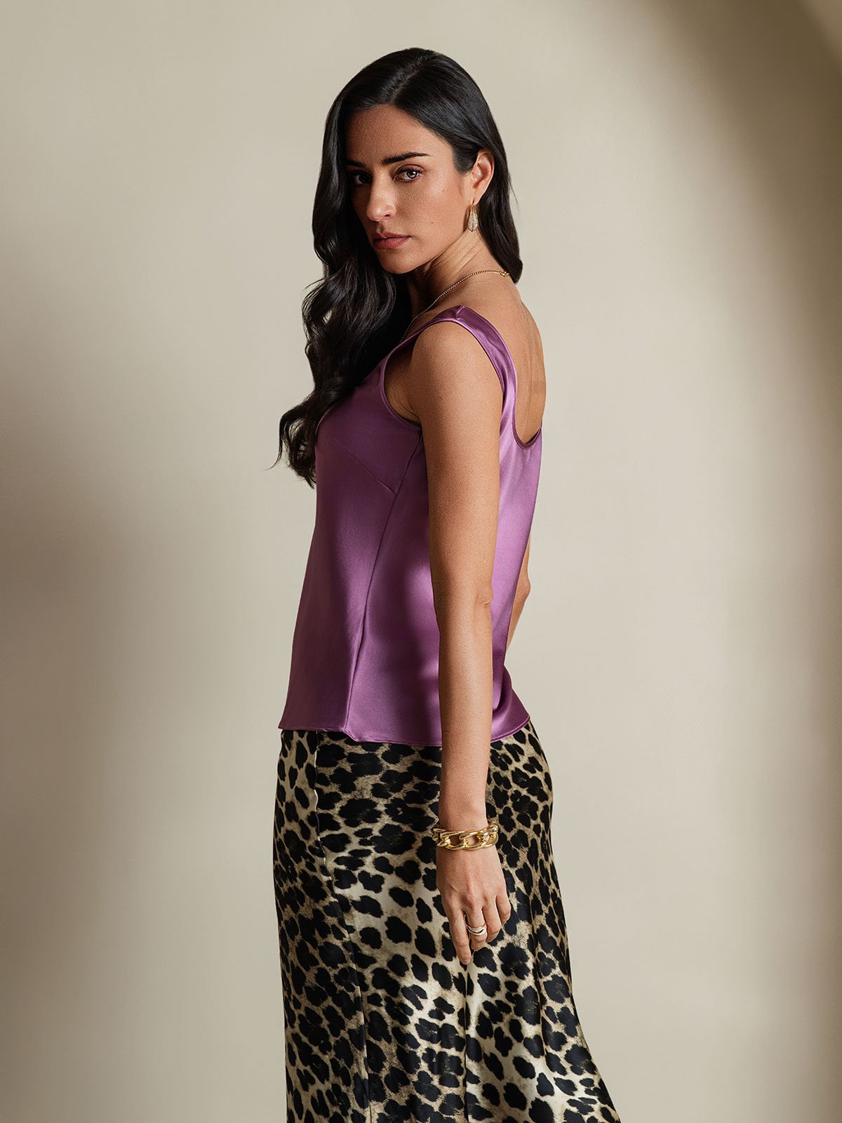 [Tumma Violetti] SilkSilky-FI 19Momme Camisoles 002