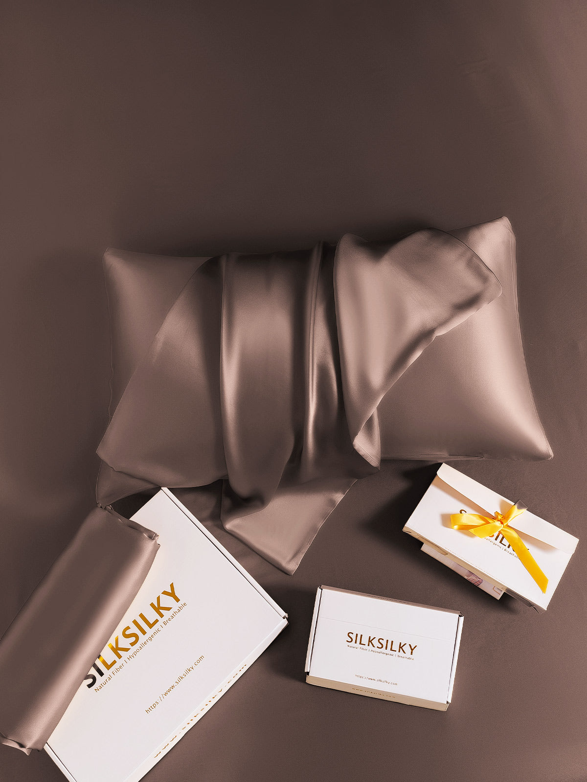 [Ruskea] SilkSilky-FI 19Momme Pillowcase 006