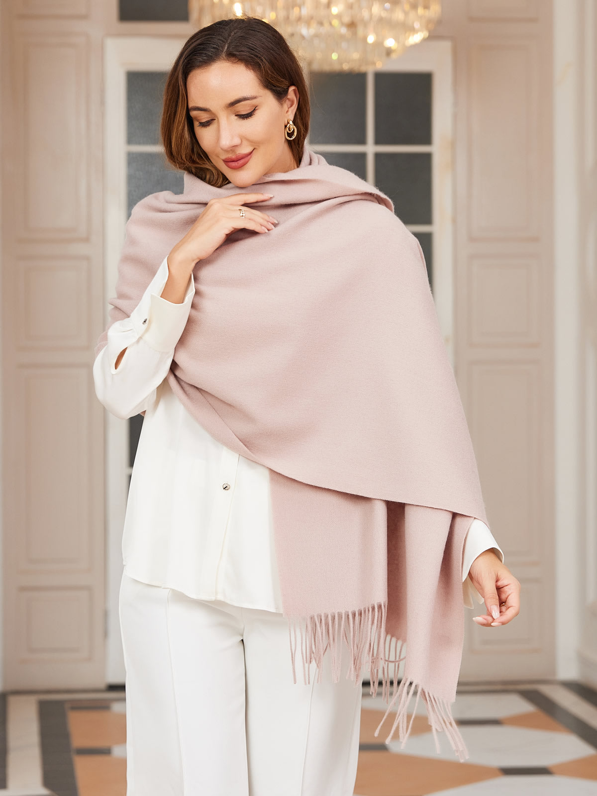 [Vaaleanbeige] SilkSilky-FI Scarf 004