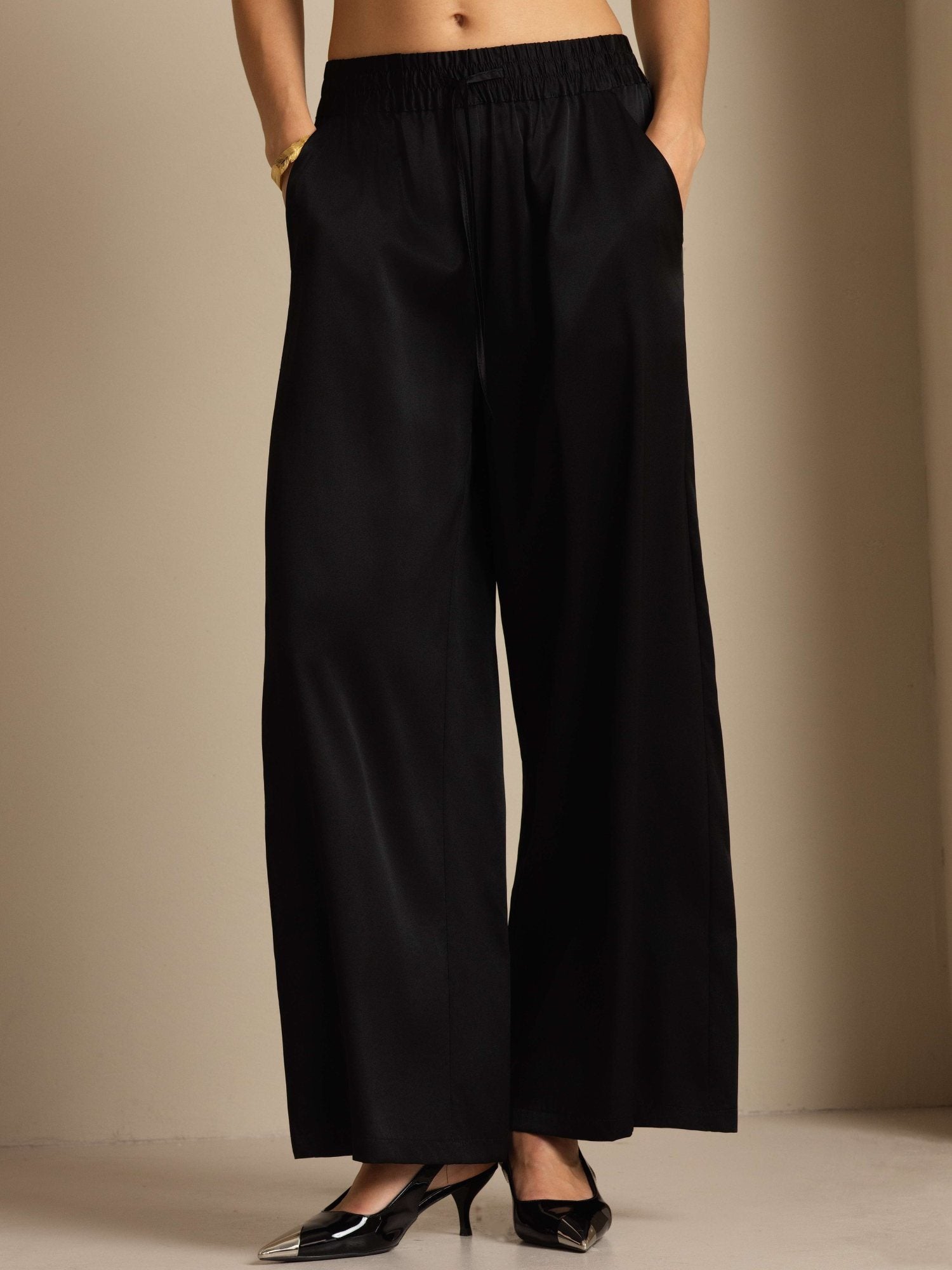 [Musta] SilkSilky-FI 19Momme Womens Pants 005