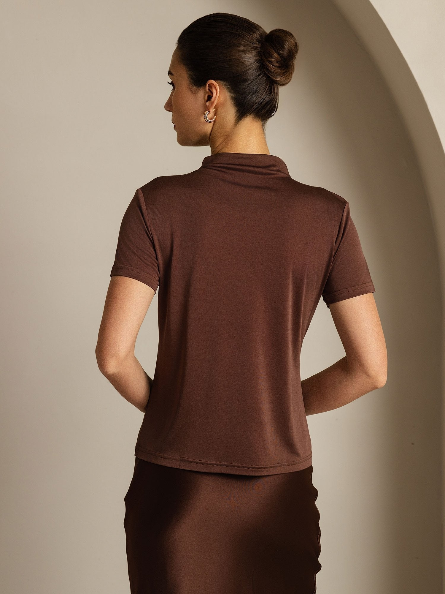 [Kahvi] SilkSilky-FI Womens T-Shirt 002