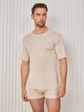 SilkSilky-FI Mens T-Shirt Beige 001