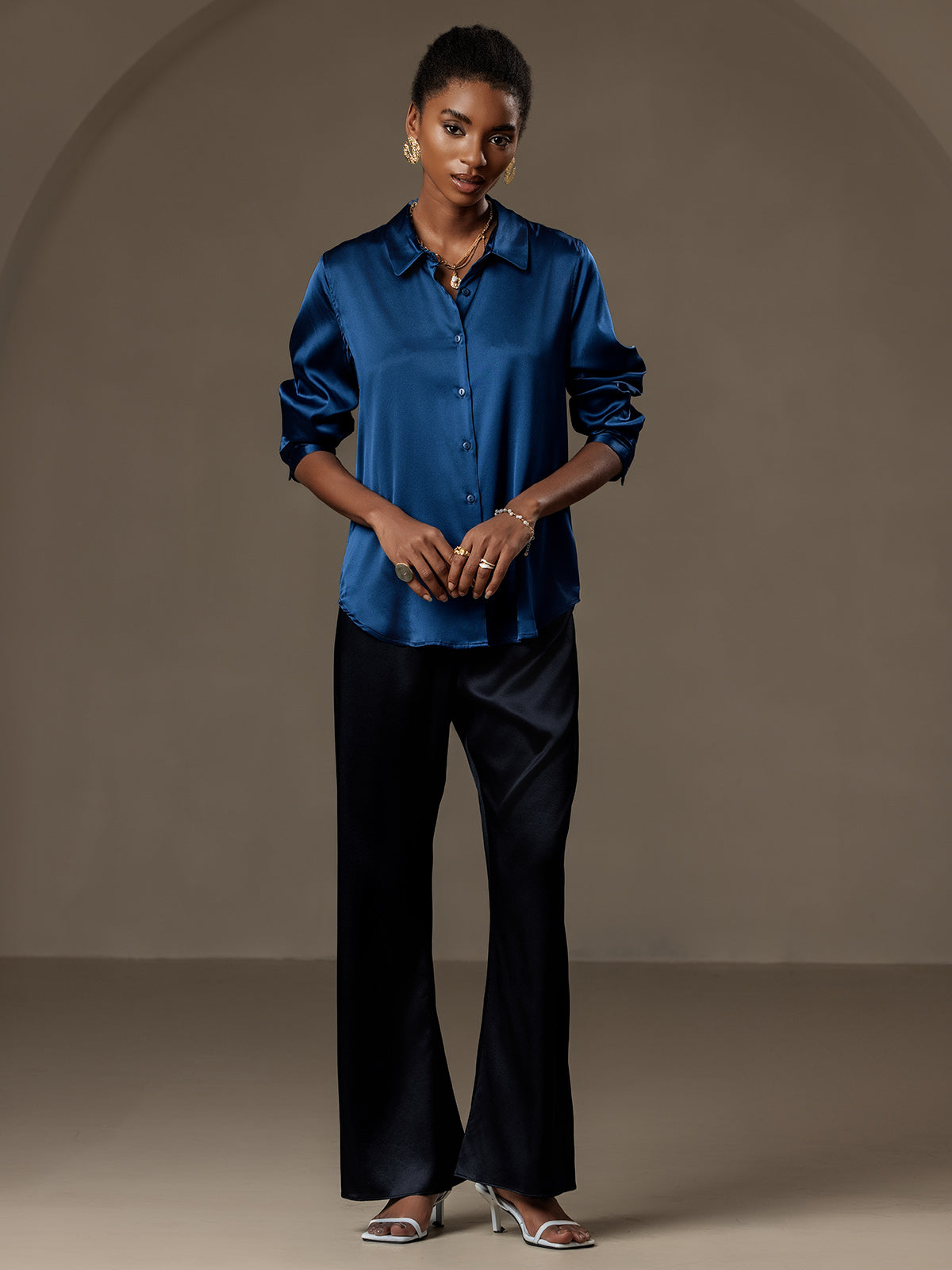 [Sinivihreä] SilkSilky-FI Womens Shirt 005