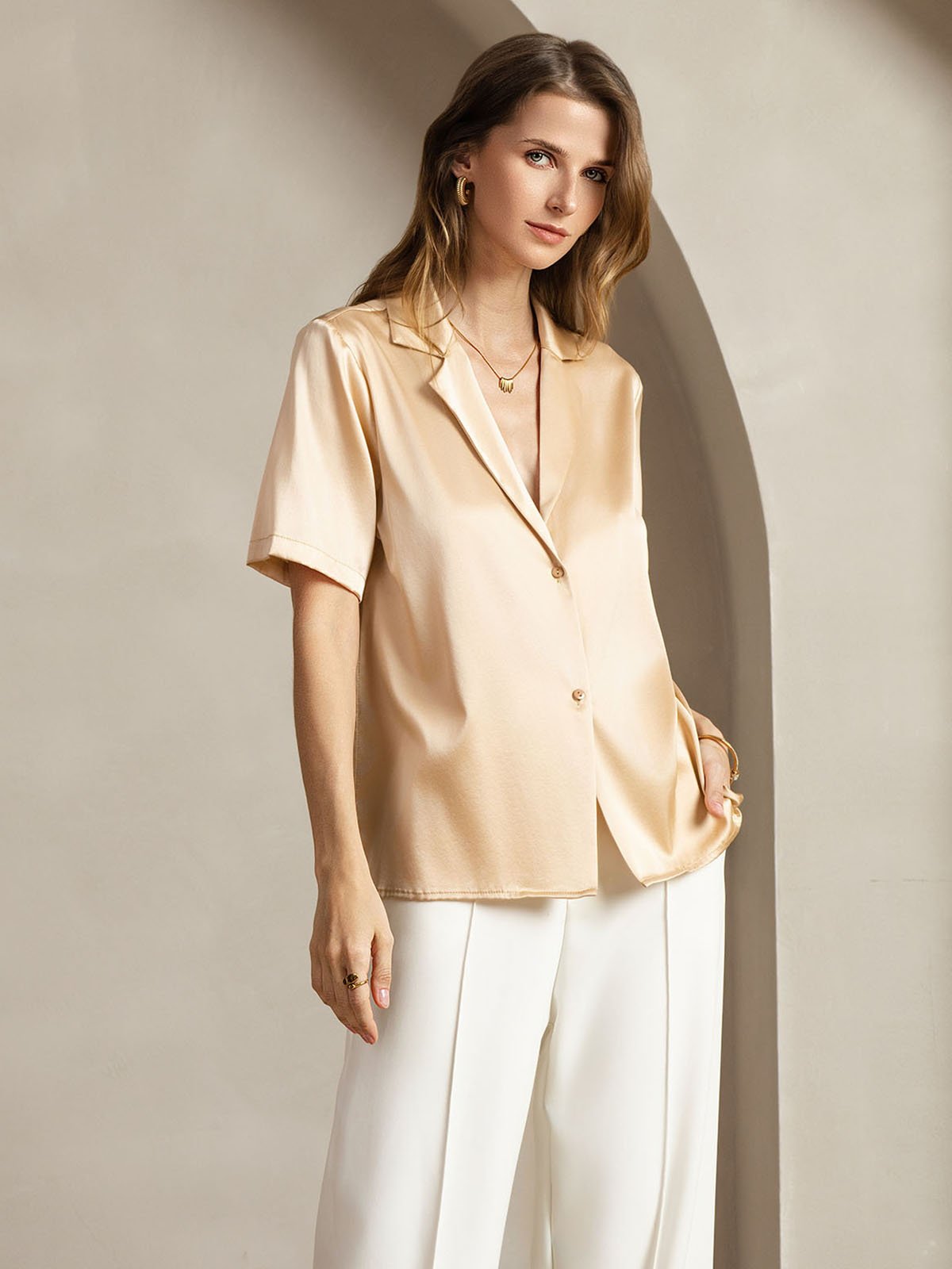 [Samppanja] SilkSilky-FI 19Momme Womens Shirt 005