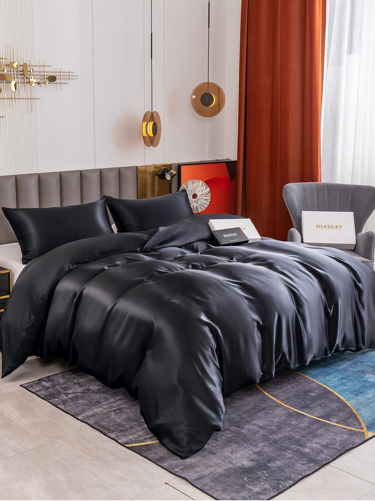 [Musta] SilkSilky-FI 19Momme Bedding Set 001