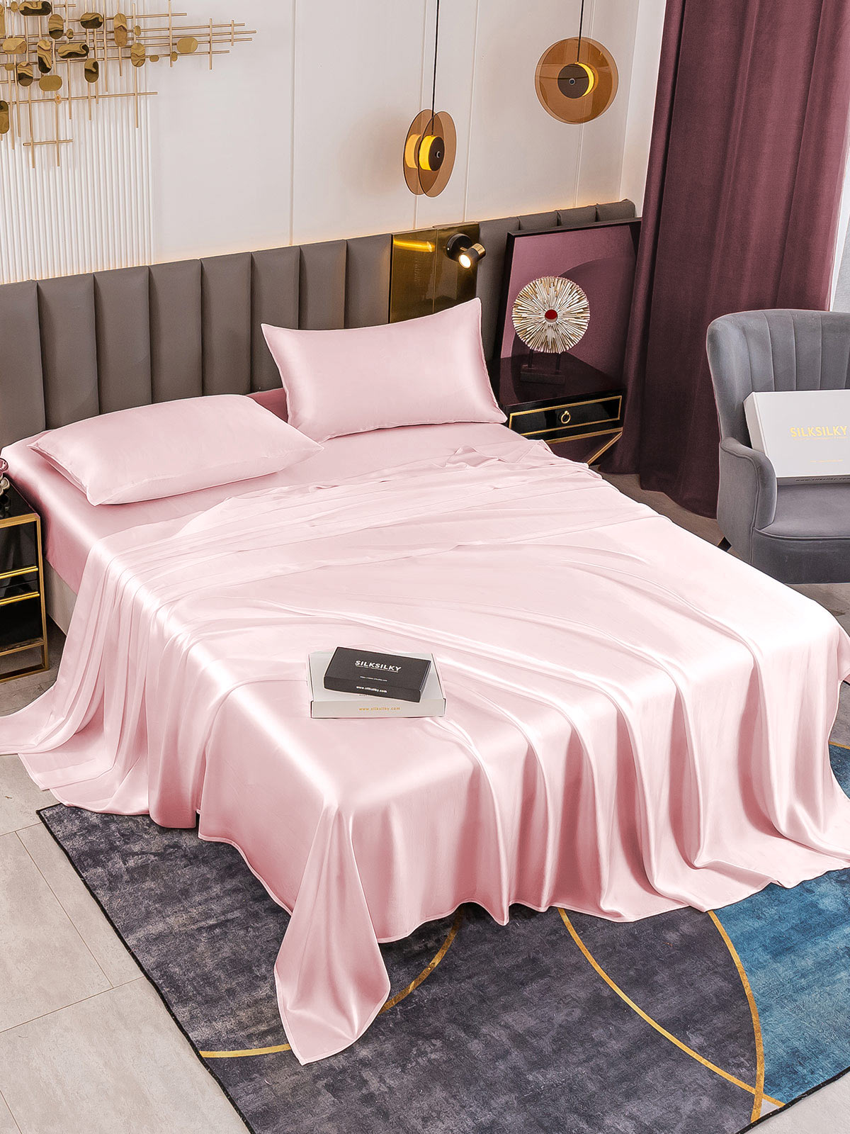 [Pinkki] SilkSilky-FI 19Momme Bedding Set 001