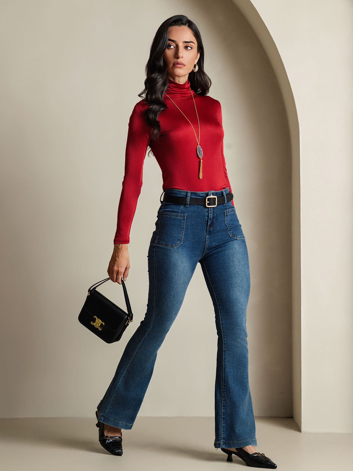 [Viini] SilkSilky-FI Silk Long Sleeve Womens T-Shirt 006