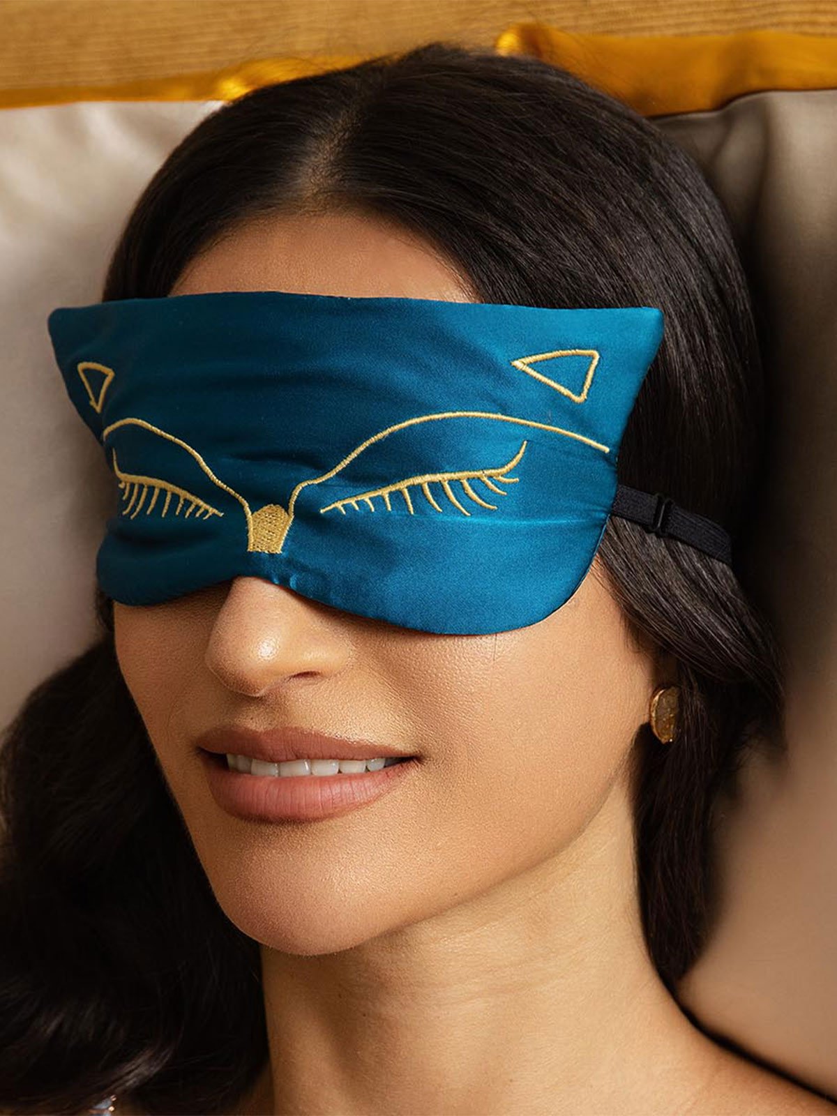 [Sinivihreä] SilkSilky-FI Eye Mask 003