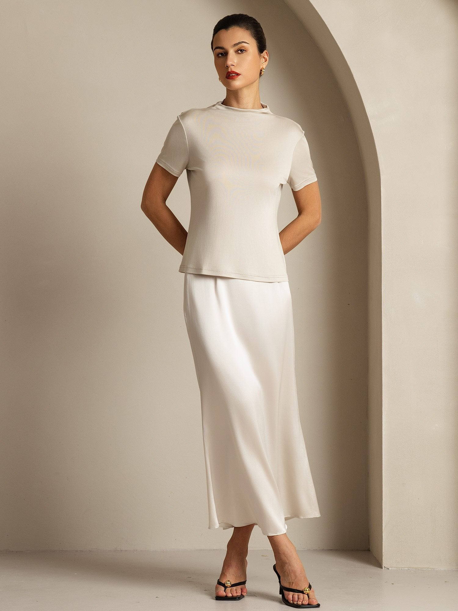 [Harmaa] SilkSilky-FI Womens T-Shirt 007