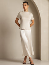 [Harmaa] SilkSilky-FI Short Sleeve Naisten T-paita 007