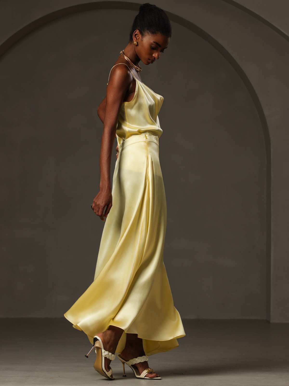 [Keltainen] SilkSilky-FI 19Momme Camisoles 006