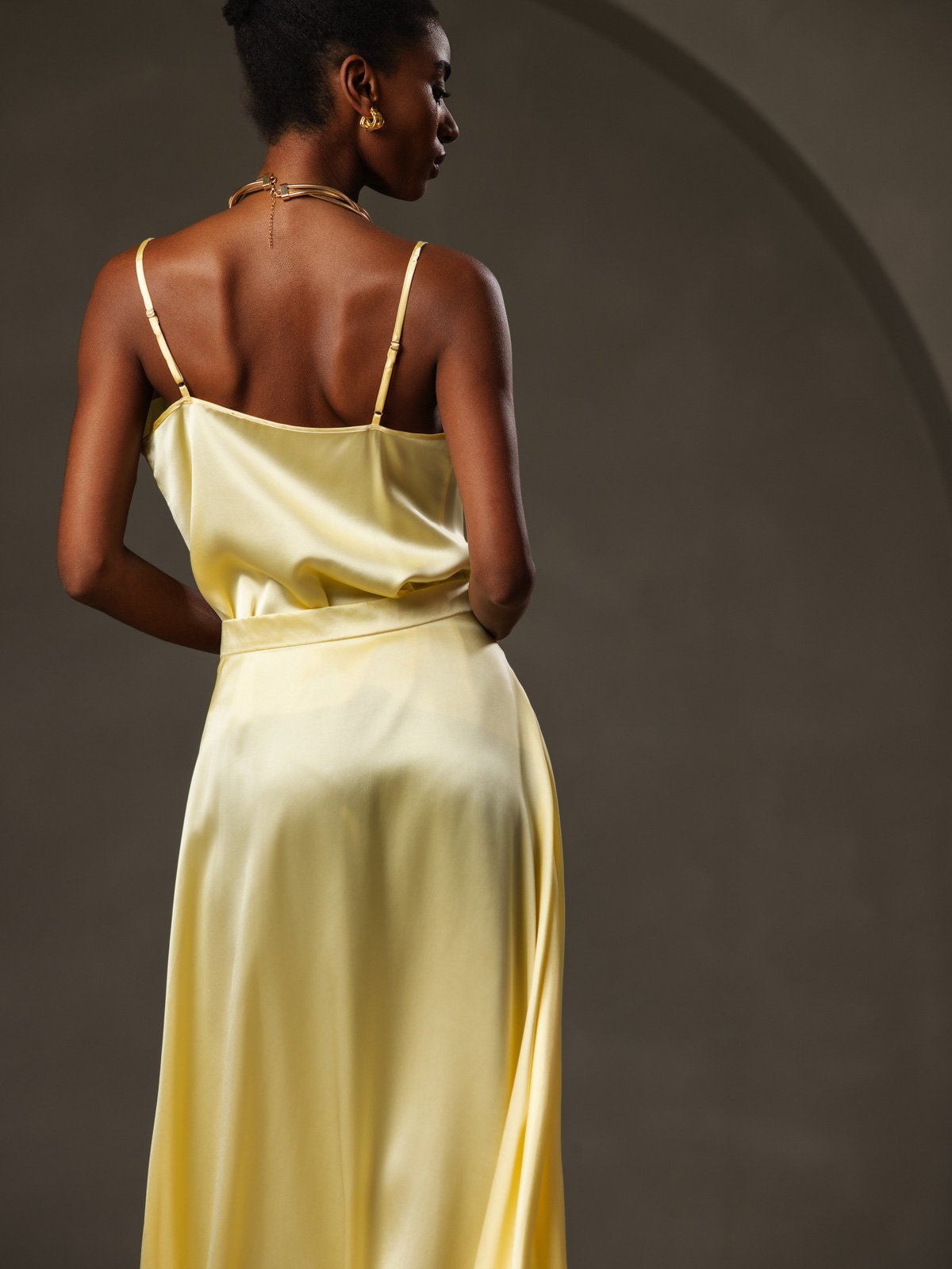 [Keltainen] SilkSilky-FI 19Momme Camisoles 004