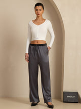 [Tumman Harmaa] SilkSilky-FI Womens Pants 007
