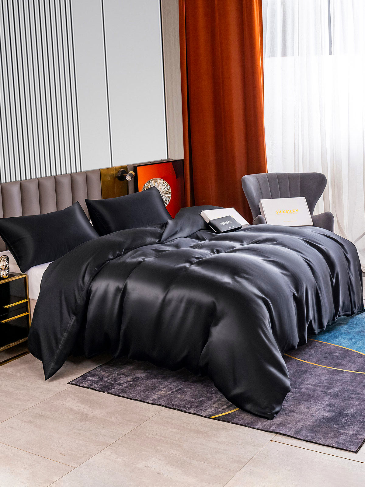 [Musta] SilkSilky-FI 22Momme Bedding Set 004