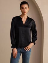 [Musta] SilkSilky-FI Long Sleeve Naisten Puserot 003