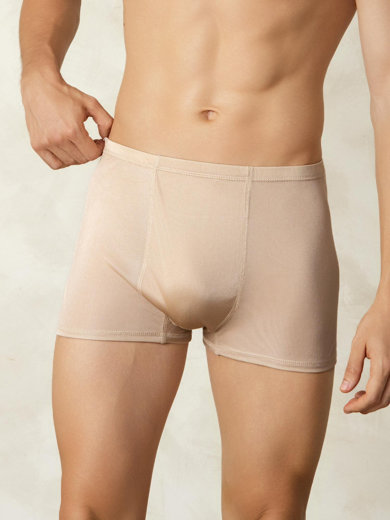 [Beige] SilkSilky-FI Mens Underwear 003