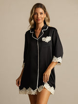 [Musta] SilkSilky-FI Nightshirt 003