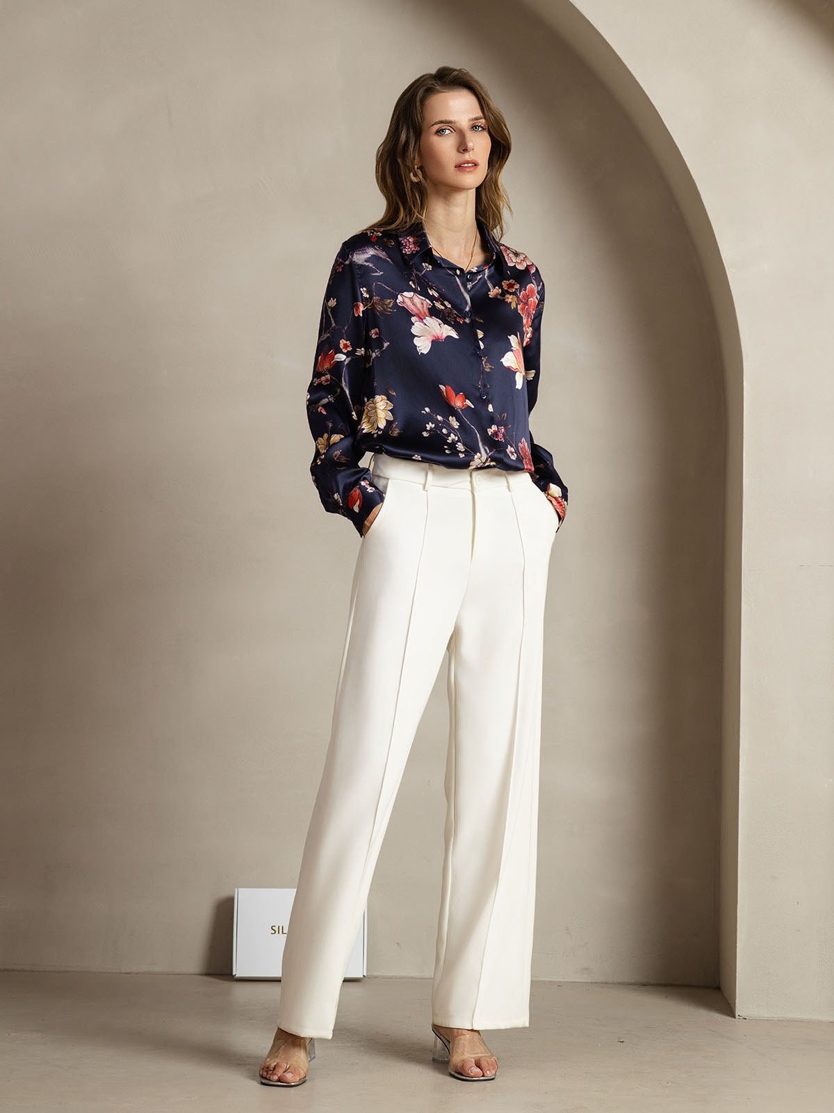 [Laivasto Kukka] SilkSilky-FI Womens Shirt 003