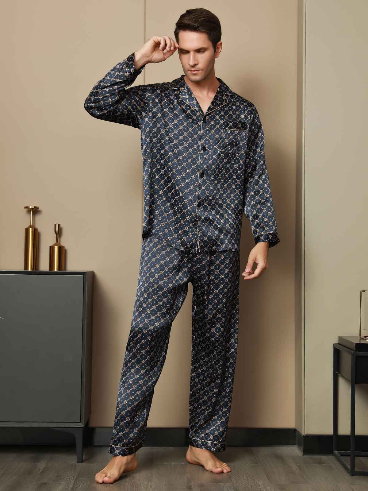 [Laivasto Ketju] SilkSilky-FI Mens Pajamas 004