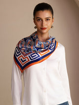 [Laivastonsininen Merihevonen] SilkSilky-FI Scarf 005