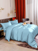 [Vaaleansininen] SilkSilky-FI 19Momme Bedding Set 006