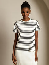 [ValkoinenRaita] SilkSilky-FI Womens T-Shirt 003