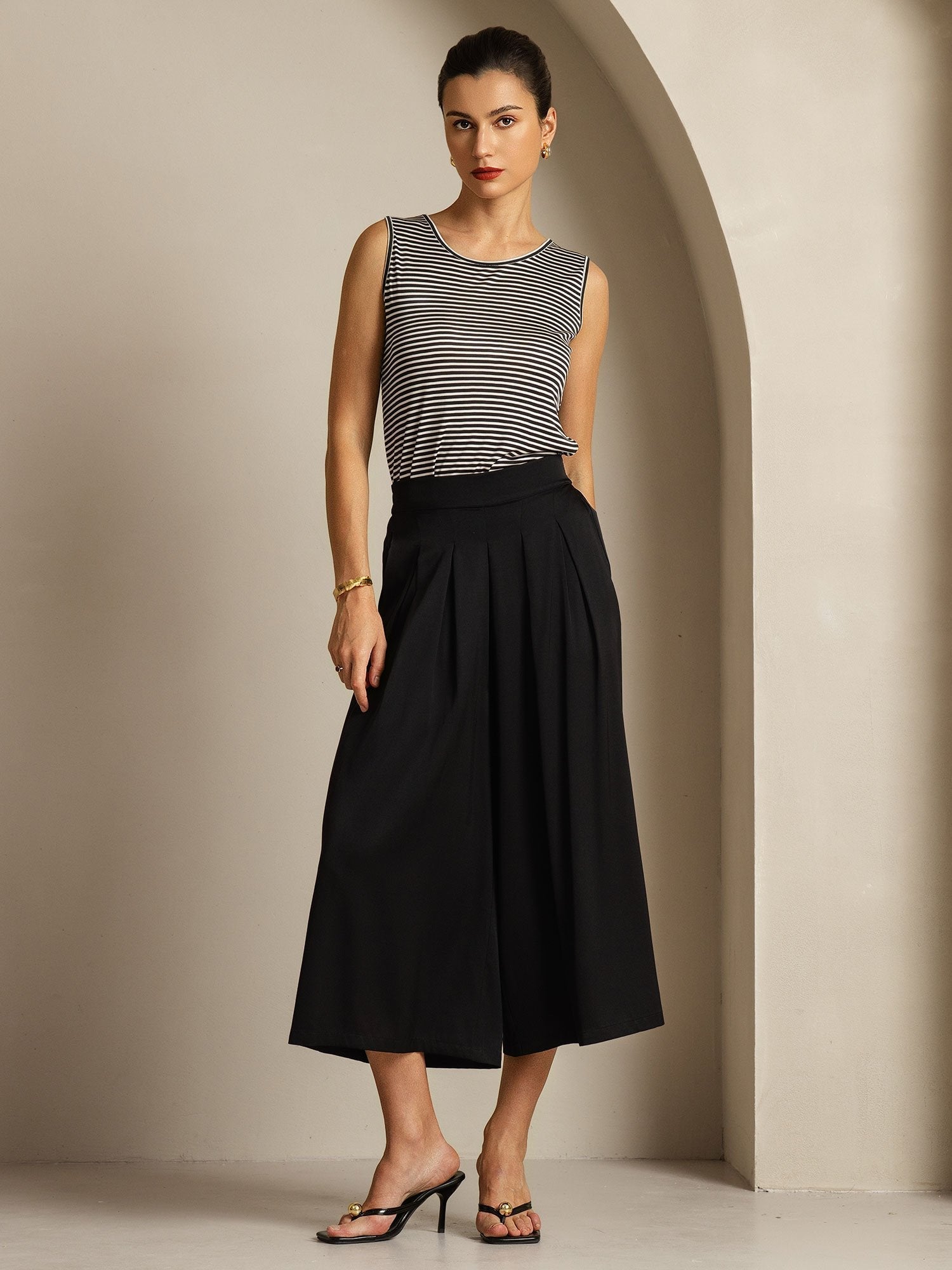 [Musta] SilkSilky-FI 19Momme Womens Pants 005