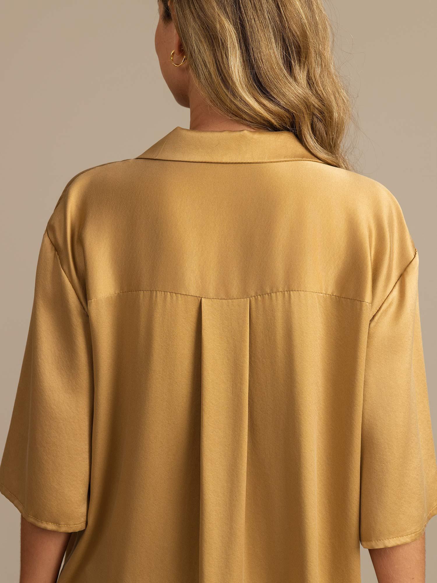 [Tan] SilkSilky-FI 19Momme Womens Pajamas 004