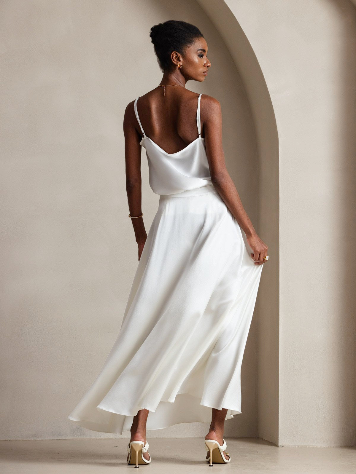 [Valkoinen] SilkSilky-FI 19Momme Camisoles 002