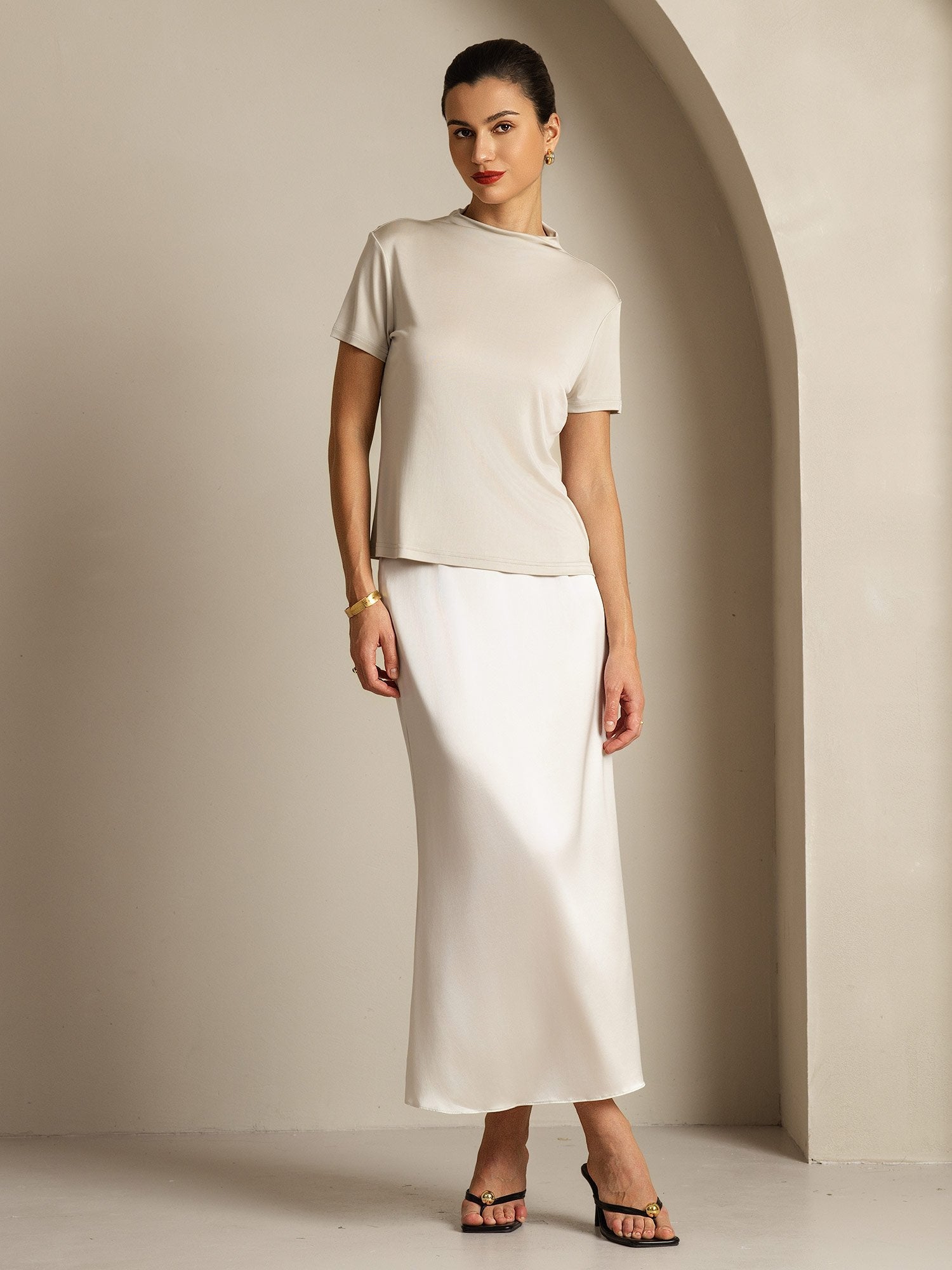 [Harmaa] SilkSilky-FI Womens T-Shirt 009