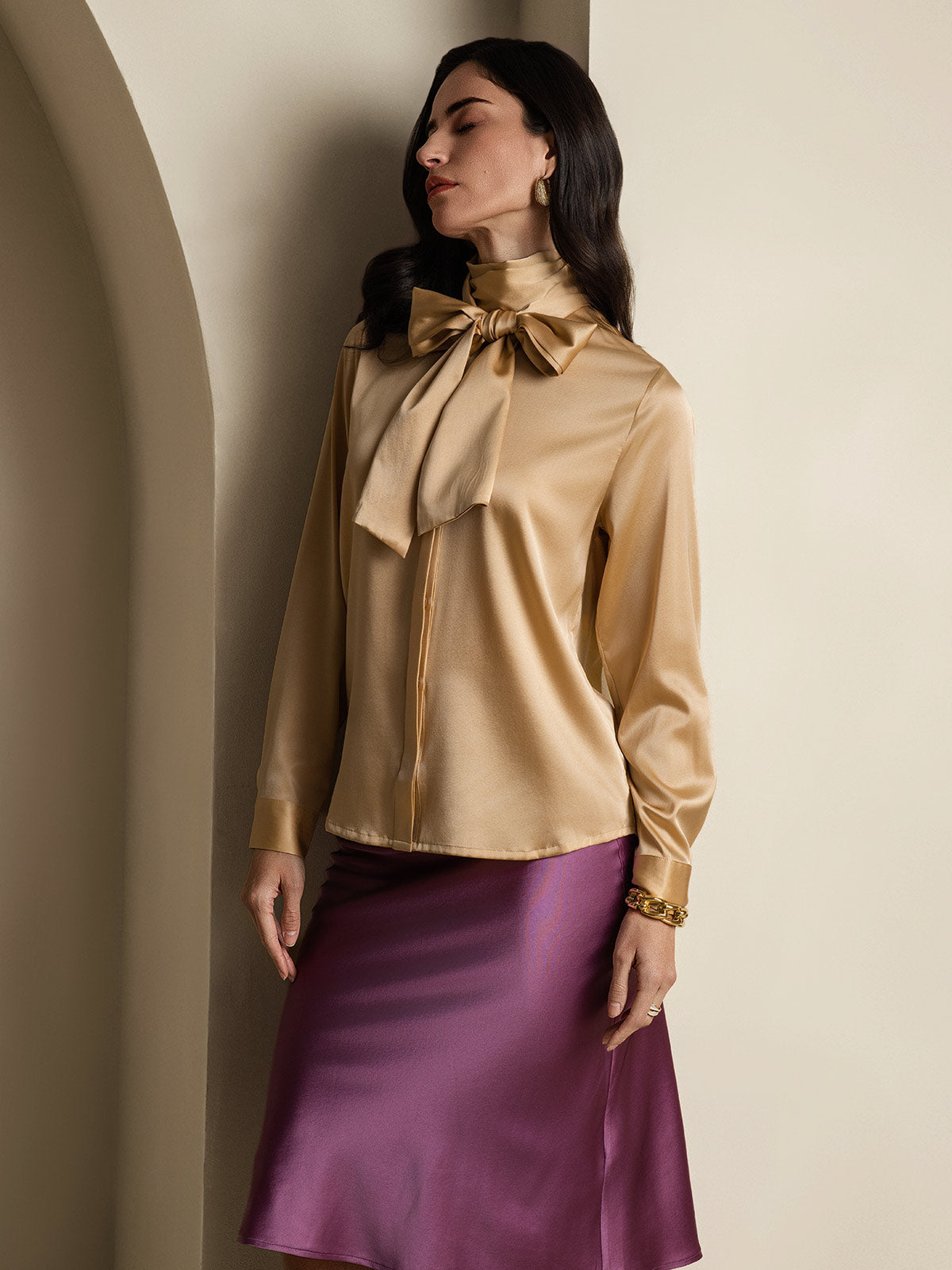 [Samppanja] SilkSilky-FI 19Momme Womens Shirt 005