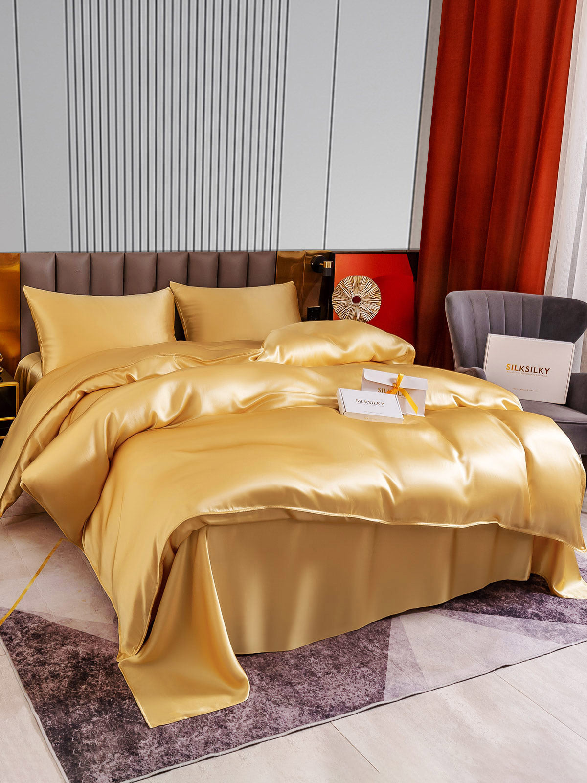 [Samppanja] SilkSilky-FI 22Momme Bedding Set 004