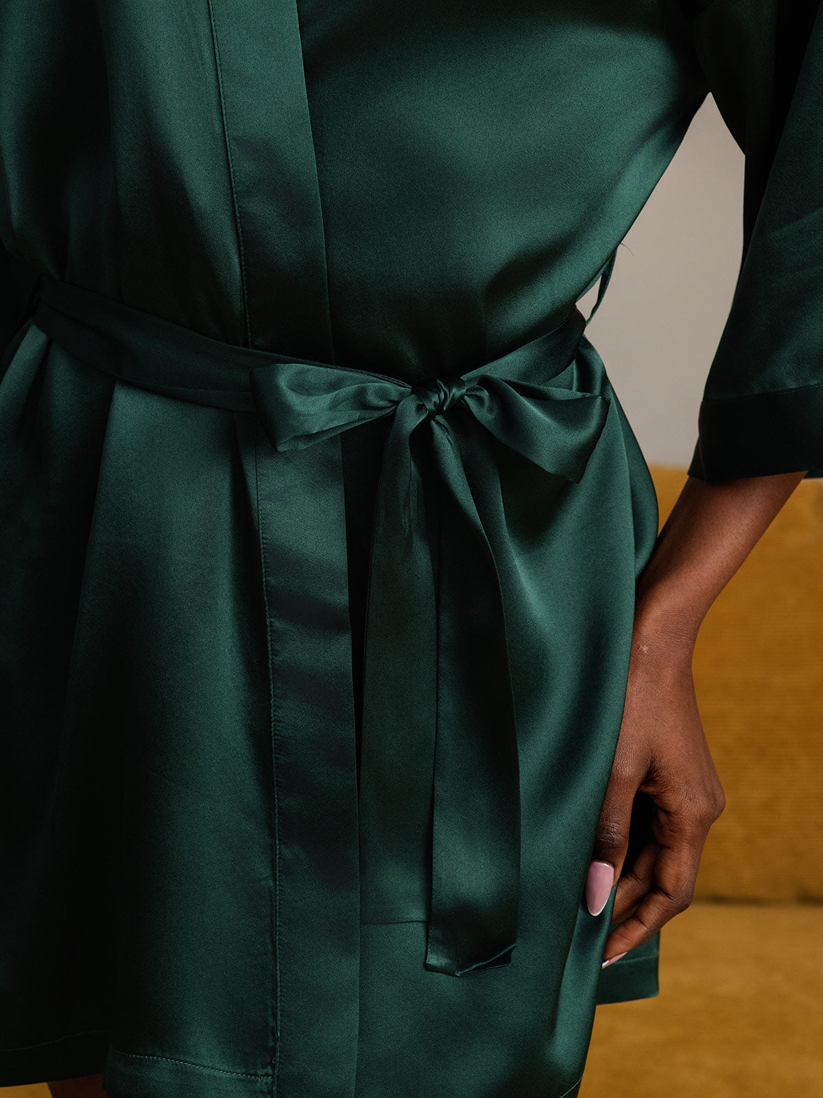 [Tummanvihreä] SilkSilky-FI Womens Robe 010