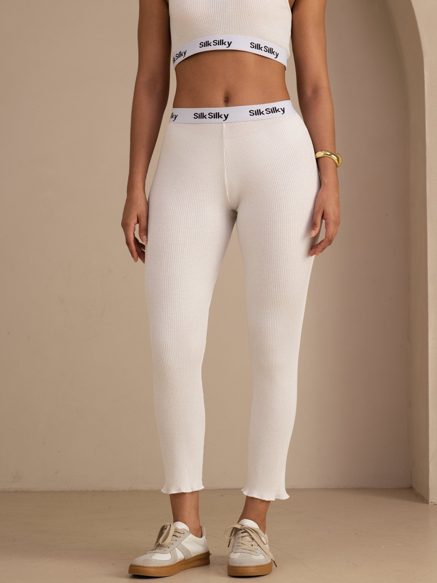 [Valkoinen] SilkSilky-FI Womens Pants 001