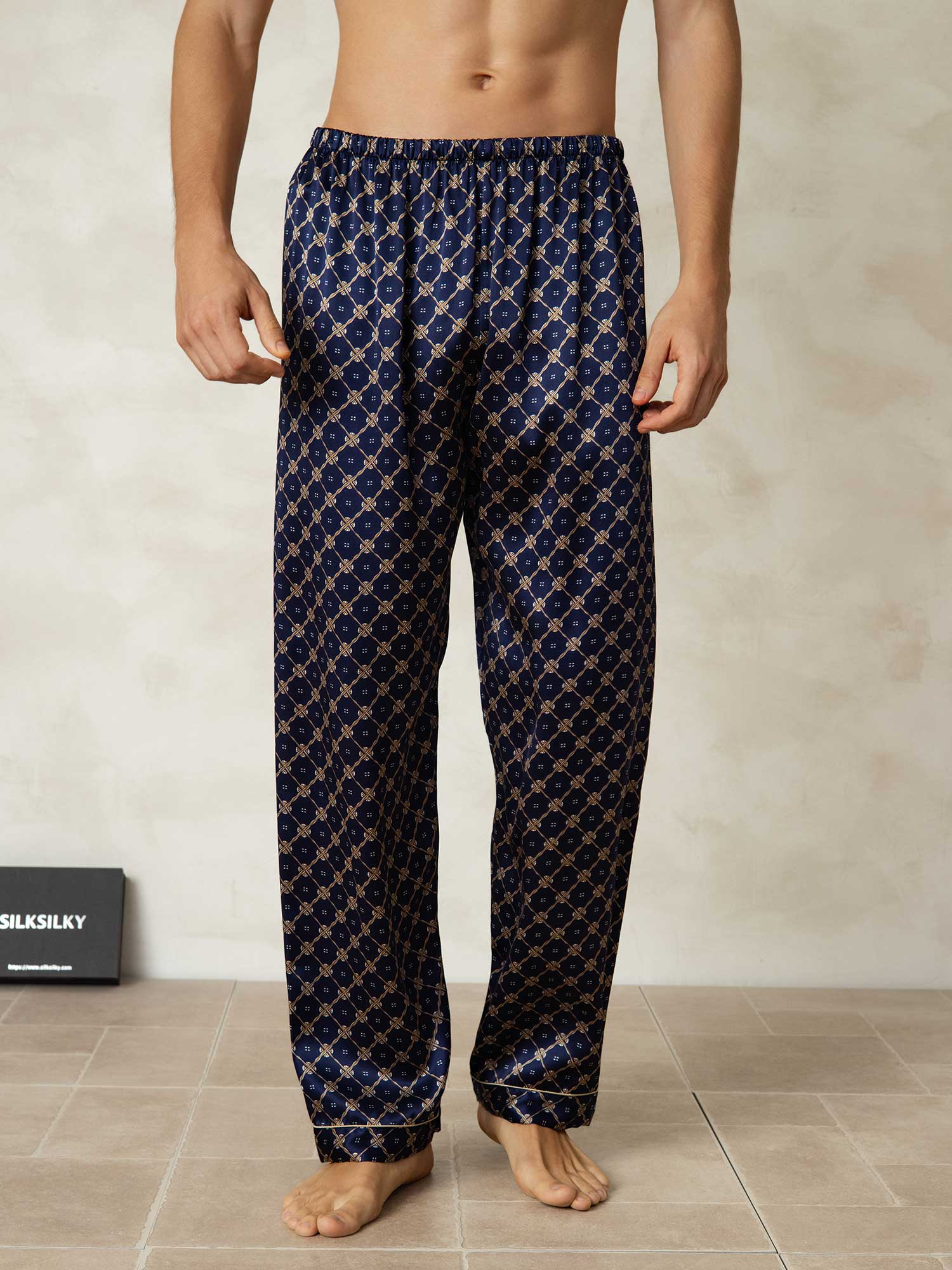 [Laivasto Ketju] SilkSilky-FI Mens Sleep Bottoms 001