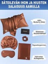 [Kahvi] SilkSilky-FI 19Momme Pure Silk Pillowcase Set 002
