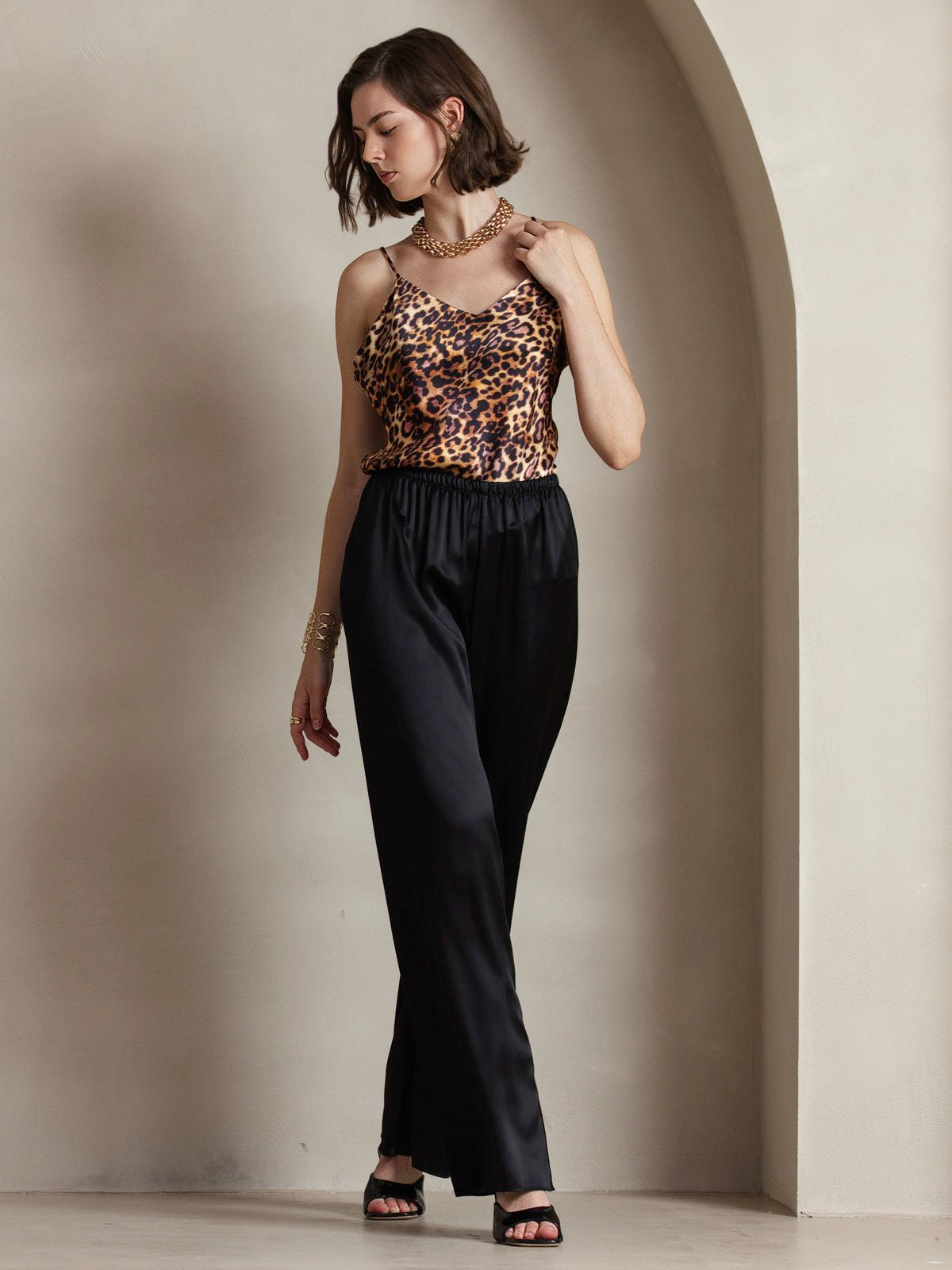 [Musta] SilkSilky-FI 19Momme Silk Womens Pants 001
