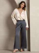 [Tumman Harmaa] SilkSilky-FI 19Momme Womens Pants 007,