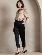 [Samppanja] SilkSilky-FI Long Sleeve Lapel Collar Naisten paita 008