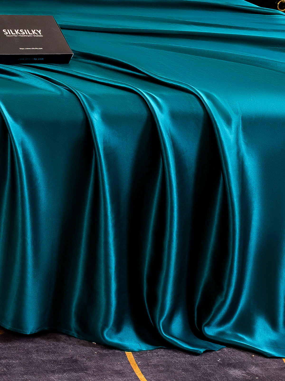 [Sinivihreä] SilkSilky-FI 25Momme Arkki 003