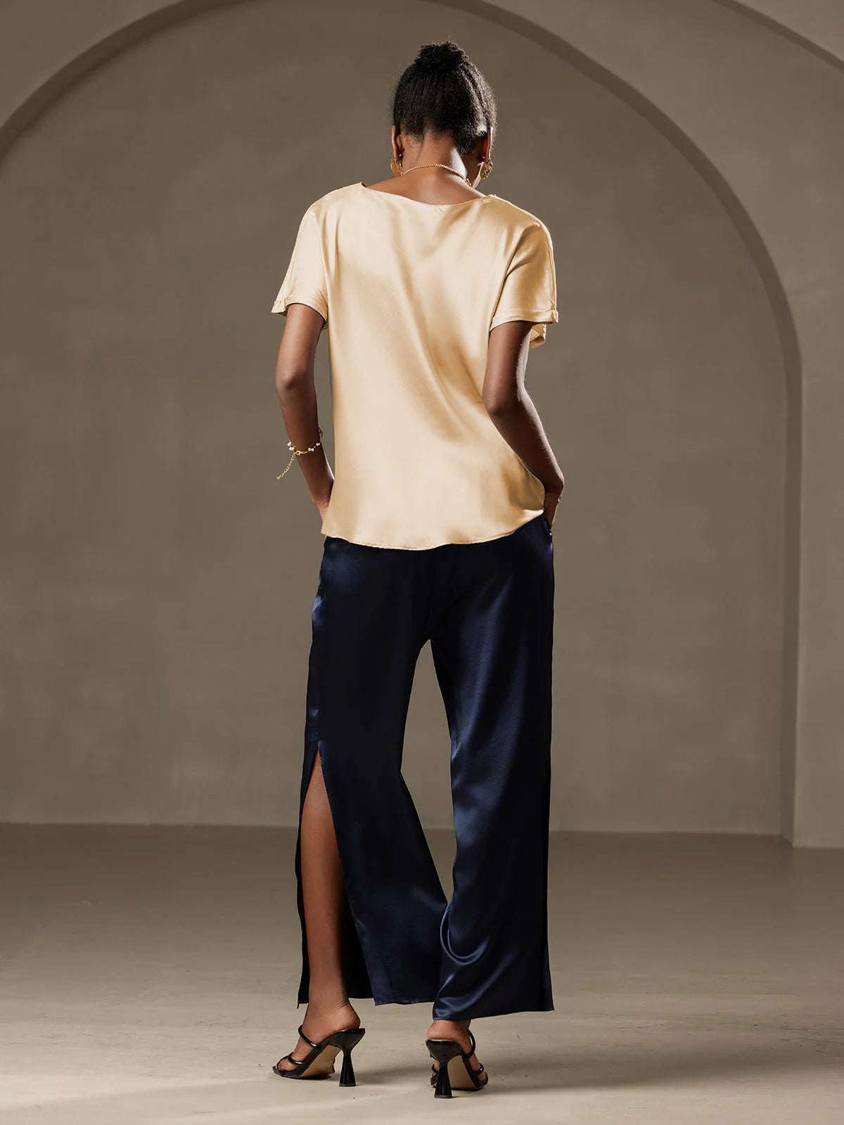 [Samppanja] SilkSilky-FI 19Momme Womens T-Shirt 002