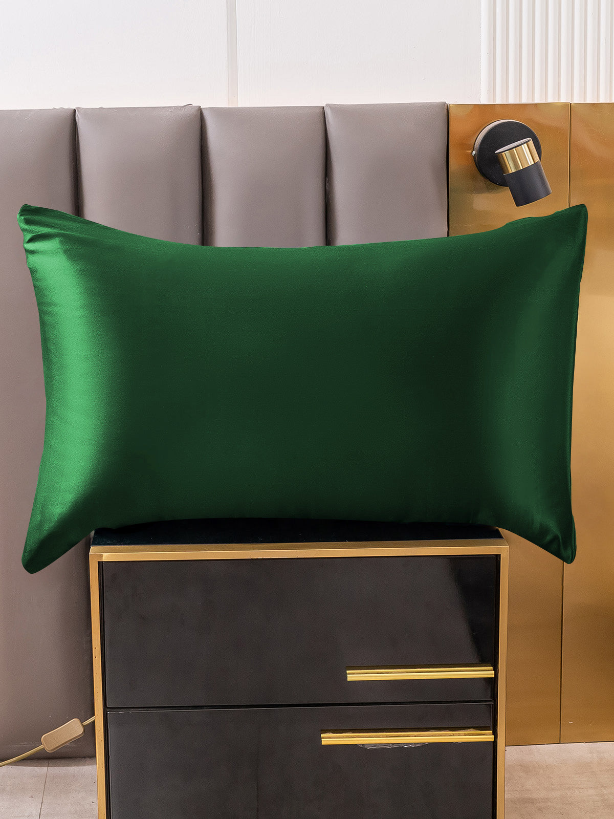 [Tummanvihreä] SilkSilky-FI 22Momme Pillowcase 003