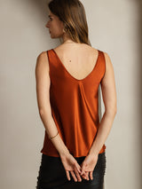 [Karamelli] SilkSilky-FI Sleeveless V Neck Camisole Top 003