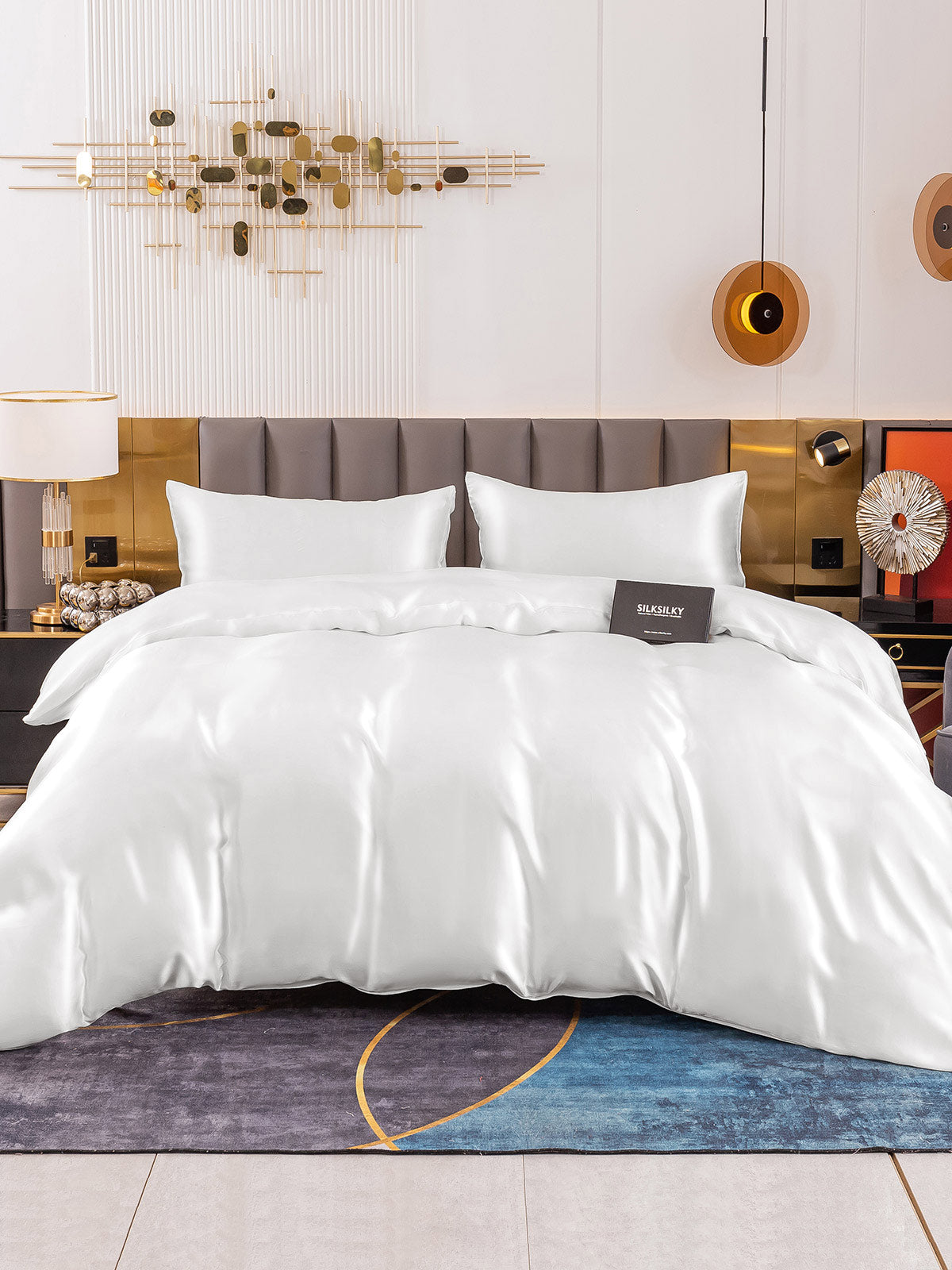 [Valkoinen] SilkSilky-FI 19Momme Bedding Set 002