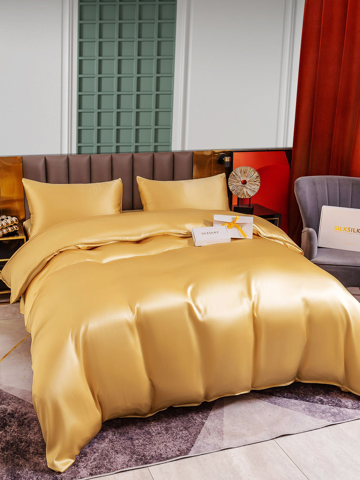 [Samppanja] SilkSilky-FI 25Momme Bedding Set 002