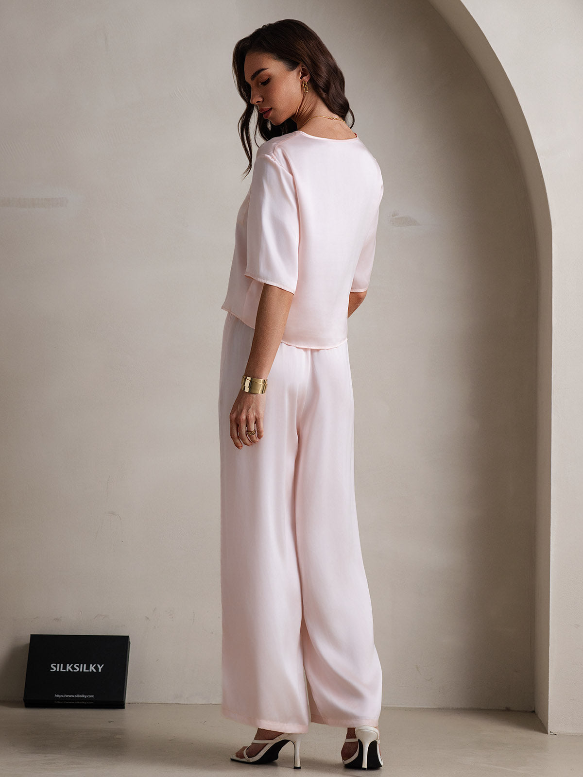[Pinkki] SilkSilky-FI Womens Pajamas 002,